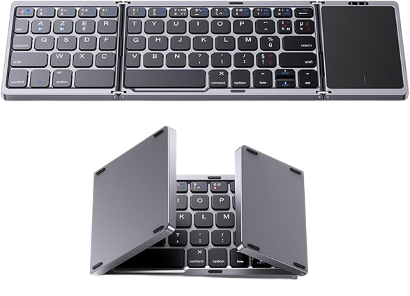 OMOTON Kabellose Tastatur mit Touchpad